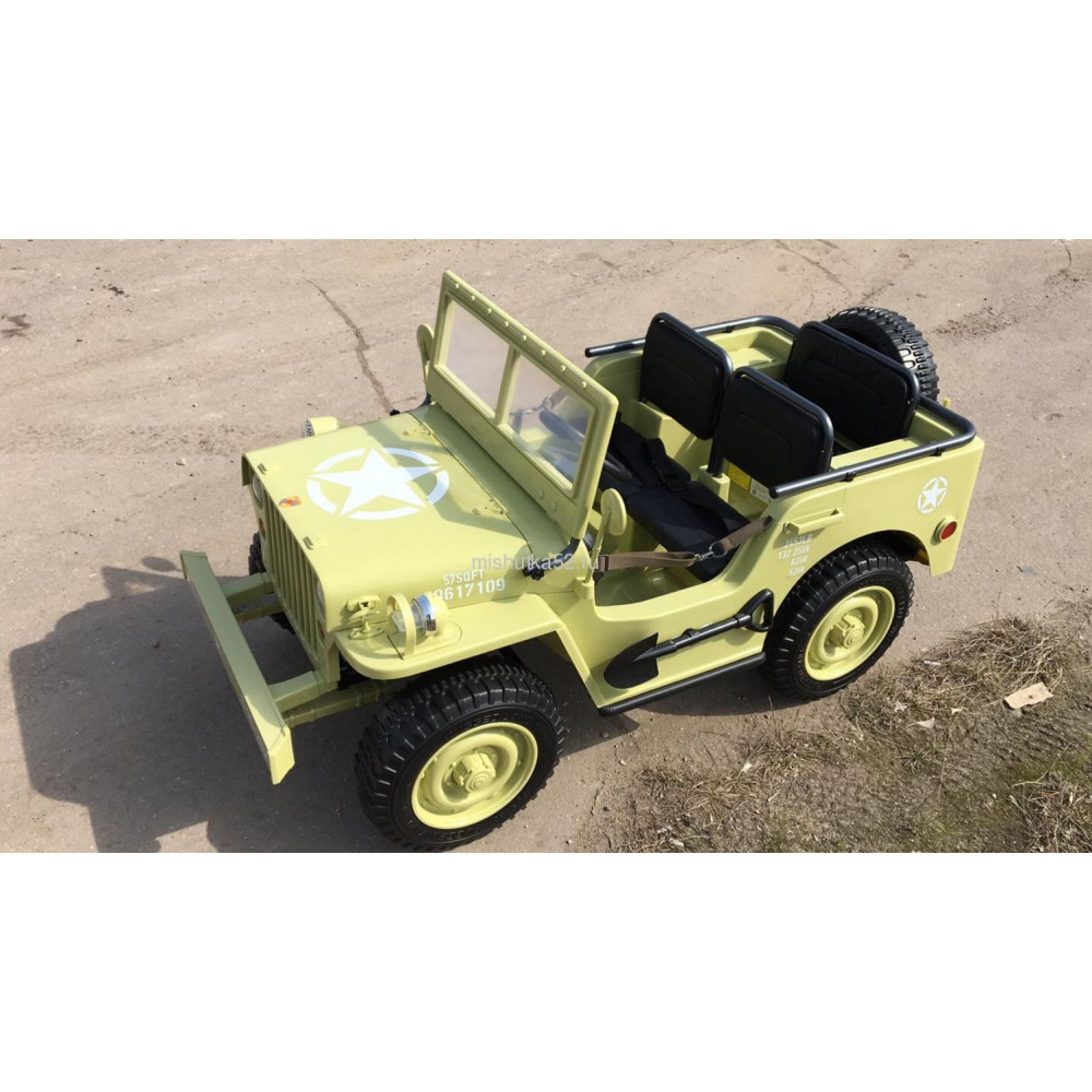 Электромобиль jeep willys yke 4137 Matcha